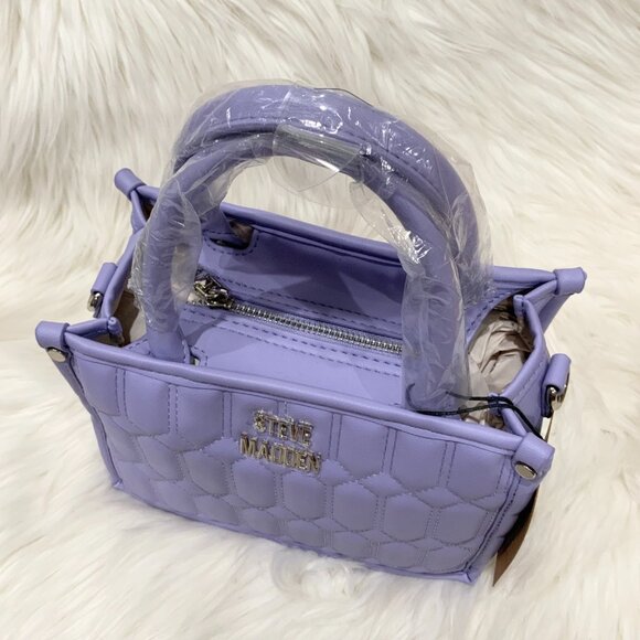Steve Madden Bniko Purple Lavender Satchel - Picture 6 of 7